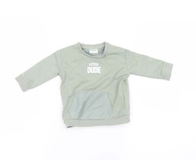 fred & flo Mädchen grün Baumwolle Pullover Größe 3-6 Monate - kleiner Kerl