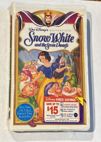 Snow White And The Seven Dwarfs VHS 1994 - New Sealed - Picture 1 of 3
