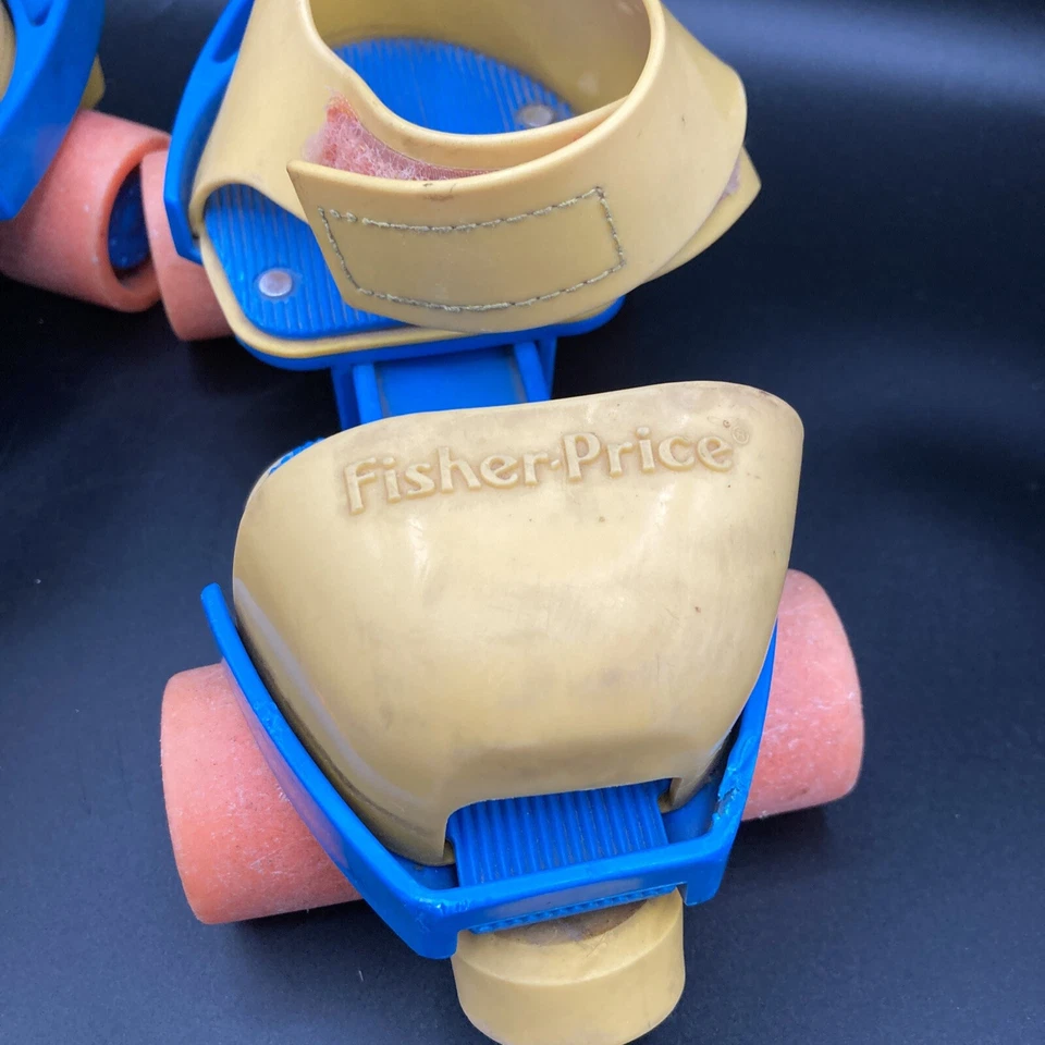 De colección 1984 Fisher Price 1-2-3 Grow With Me Patines Niños Ajustables Foto 3 de 4