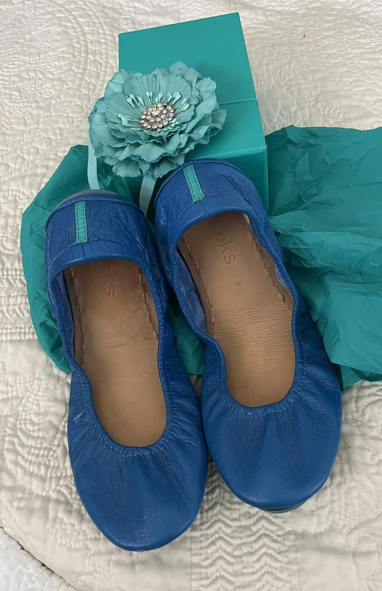 Tieks By Garvrieli sz8 Cobalt Blue with all factory accessories