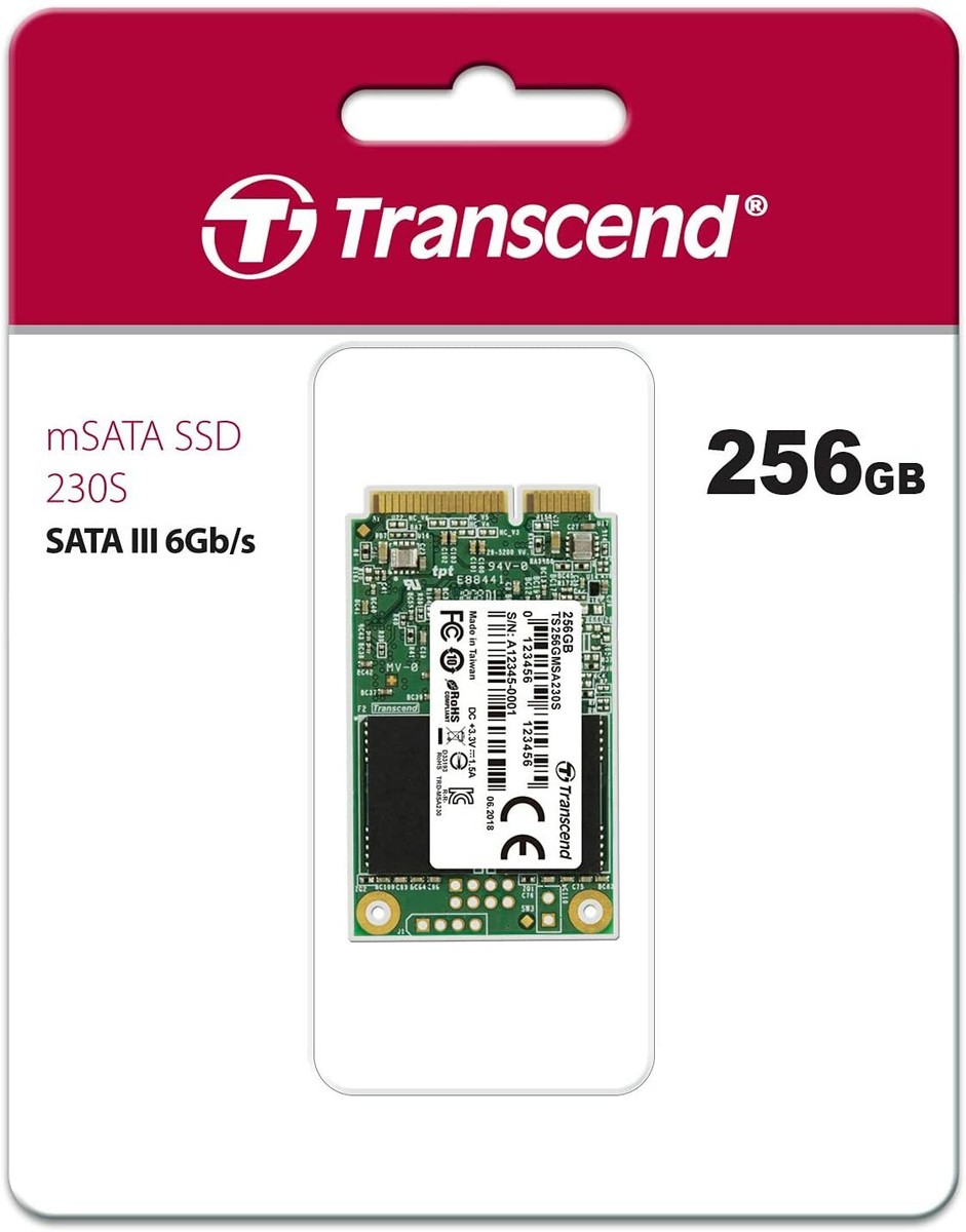 Transcend MSA230S 256 GB SATA III Gbs mSATA Internal Solid State