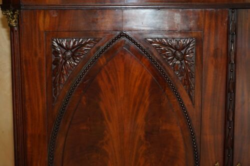 HERVORRAGENDER ANTIKER SCHRANK 18. JAHRHUNDERT 1760 THOMAS CHIPPENDALE LEINENPRESSE - Bild 10 von 24