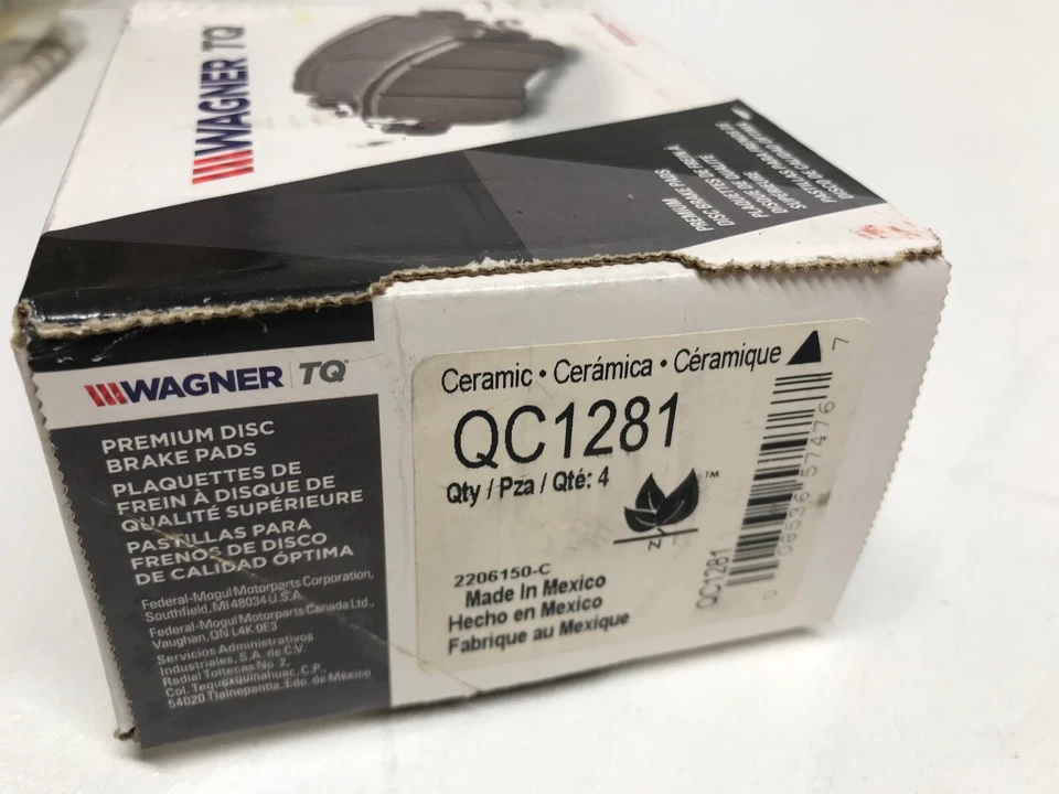 Juego de pastillas de freno de disco - Pastillas de freno de disco traseras ThermoQuiet Wagner QC1281 para Acura, Honda Foto 3 de 3