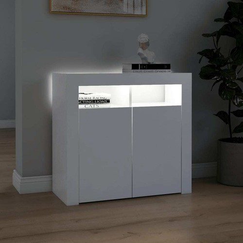matt &High Gloss Cupboard Cabinet Display Sideboard Storage Door Glass LED Light - Picture 5 of 73