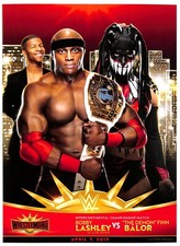 WWE Bobby Lashley vs Demon Finn Balor WRESTLEMANIA 35 Match Card 11 x 15 poster