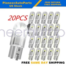20x  T10 LED License Plate Light Car Interior Bulbs white 168 2825 194 W5W New