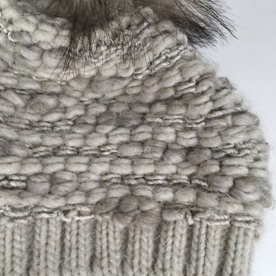 StilEstro Beanie Hat Wool Alpaca Acrylic Blend Pompom Detail  display picture 1