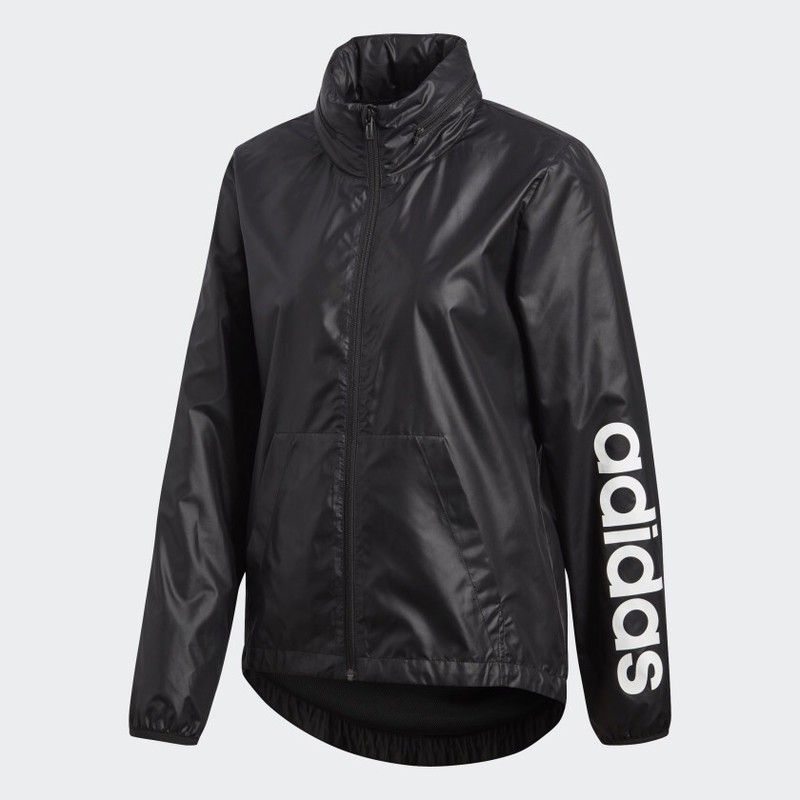 adidas linear windbreaker white