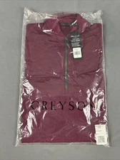 Greyson Golf Pullover Siasconset 1/4 Zip Small Purple Hawkeye NWT MSRP $148