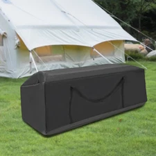 Black 2pcs Patio Cushion Storage Bag Cushion Storage Bag 9.84*7.87*1.97 in