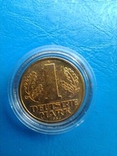 1 Mark 1956 A - 24 Karat hartvergoldet - top !!!