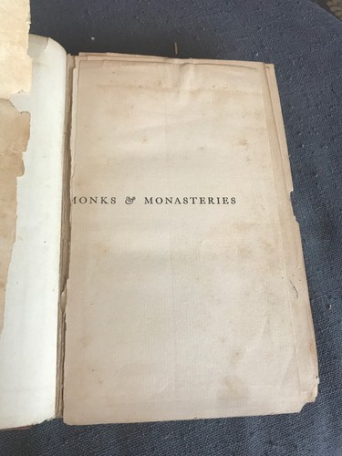 RARE ! 1902 Wishart MONKS AND MONASTERIES Hb Canterbury Cathedral - Picture 5 of 8