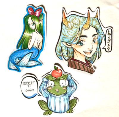 Set Of Copic Marker Handmade Stickers #GL11