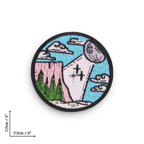 On Sew on Embroidered Space Iron Badge Emblem Patch Circle Applique Day Night - Picture 34 of 49