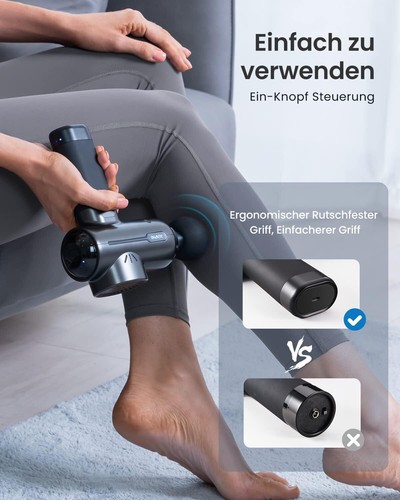 Massagepistole WÄRMEFUNKTION Massagegerät Akku Tage Muskel Massage Gun 30 Stufen - Bild 11 von 12