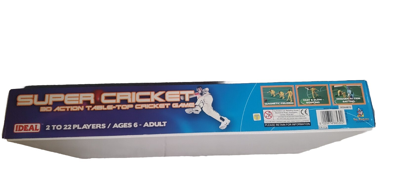 Ideal Super Cricket 3D Action Table Top Cricket Game 100 Complete