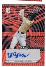 2023 Leaf Perfect Game Mason Brassfield Red Wave Prismatic Auto RC /5