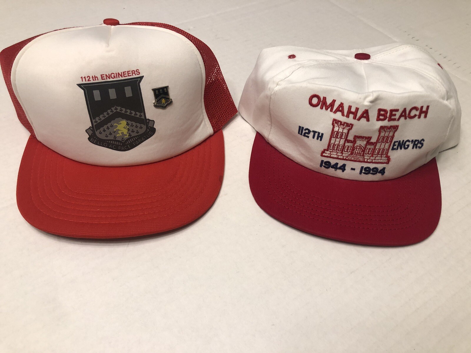 Vintage 1994 Snapback Lot WWII Anniversary Hat Cap Omaha Beach Pin 112 ...