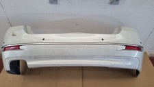 Stoßstange Stoßfänger hinter mineralweiss BMW 5er F10 LCI rear bumper
