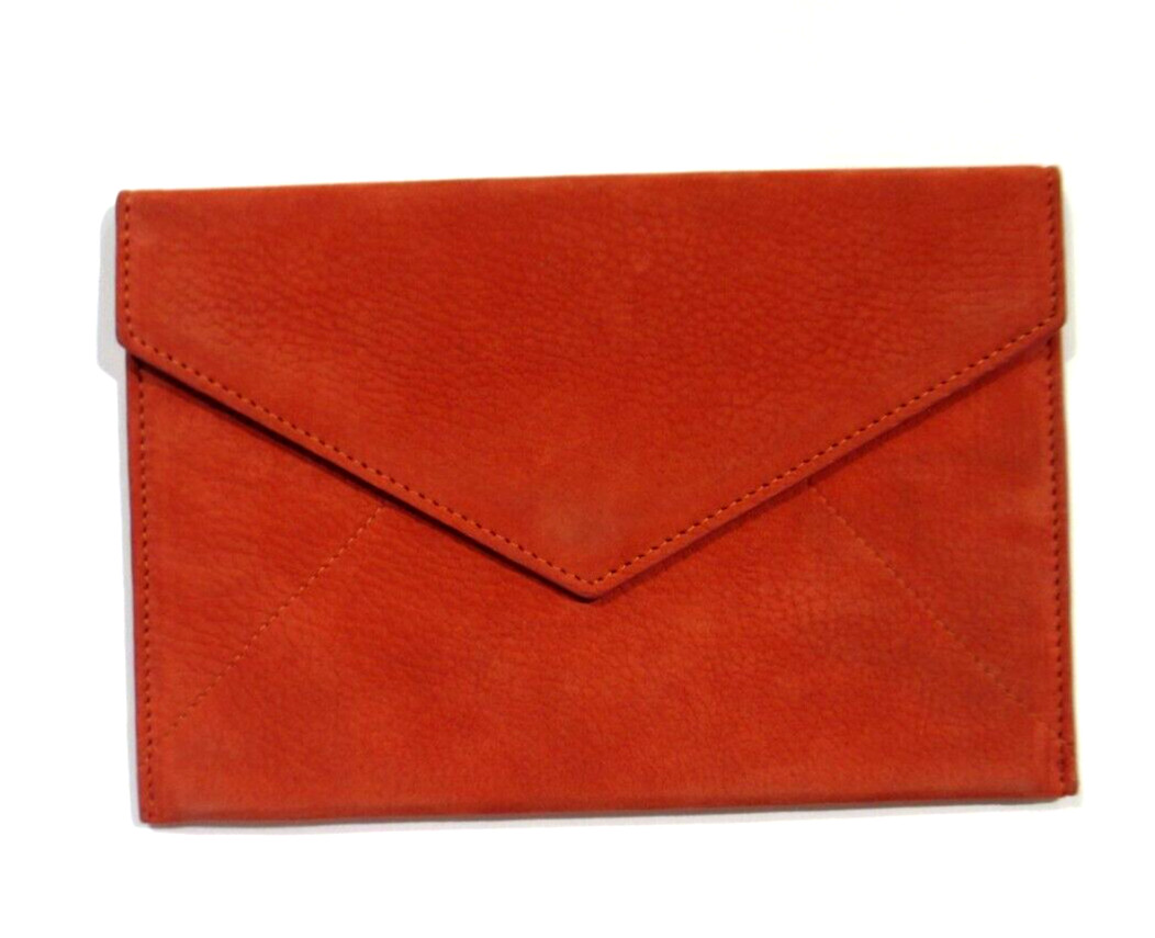 Envelope Clutch Wallet NUBUCK 8x6" MOSS Green