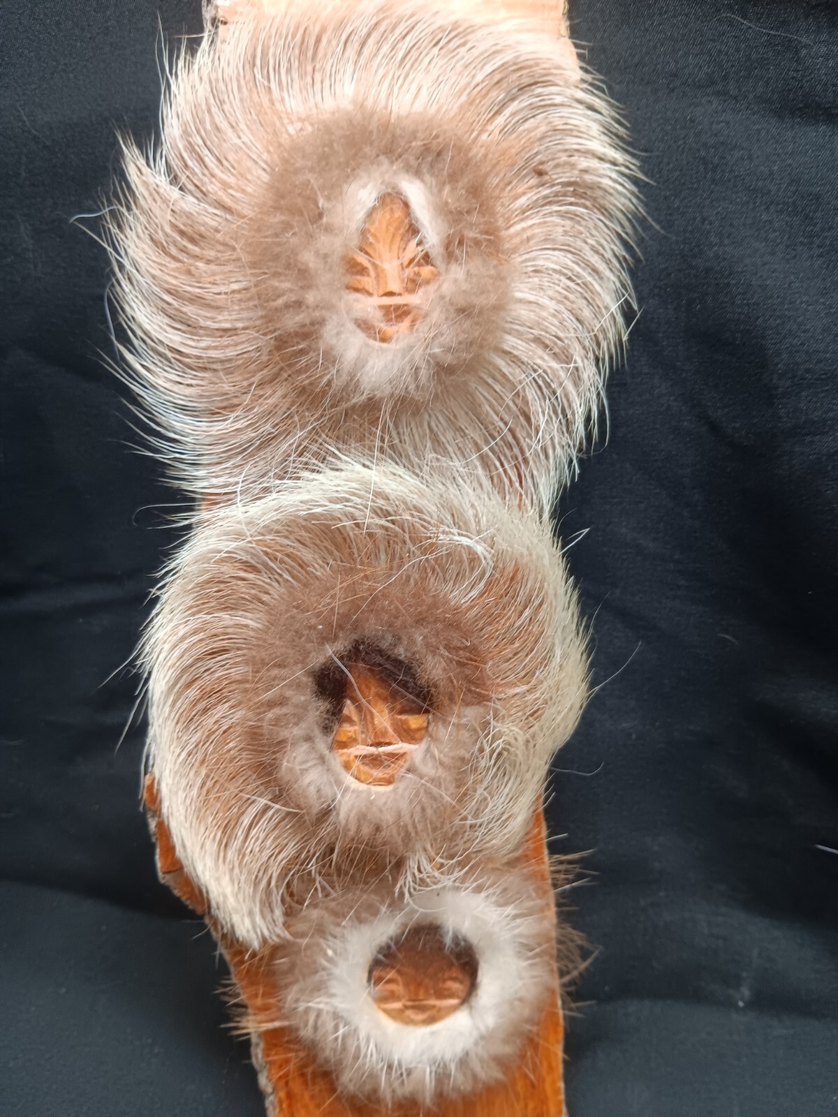 Hand-Carved Black Cottonwood Spirit Masks by David L Hendren