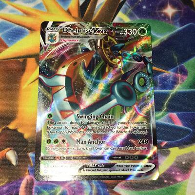 Dhelmise VMAX ~ 010/072 ~ Full Art ~ SWSH SHINING FATES ~ MINT P/F ~ Pokemon 