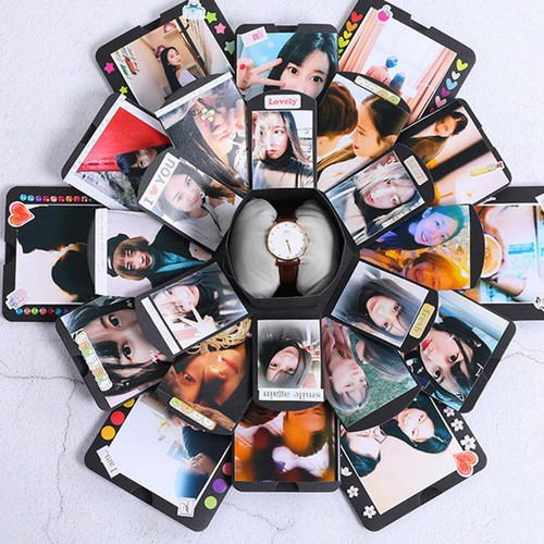Explosion Box Surprise Memory DIY Scrapbook Album Creative Birthday Gift Photo - Picture 9 of 11