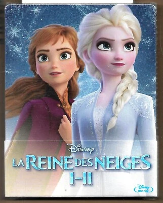 LA REINE DES NEIGES - 1 Et 2 / Blu-Ray Steelbook Neuf sous blister - VF - Photo 1/2