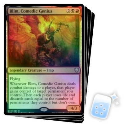FOIL BLIM, COMEDIC GENIUS X4 Commander Legends Magic MTG MINT CARD