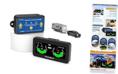 Wireless RV Leveling System & Off-Road Inclinometer   Dual-Mode Vehicle Angle 