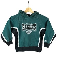 Vintage 2000s Philadelphia Eagles Pullover Hoodie Kids Medium 5/6 NFL Apparel