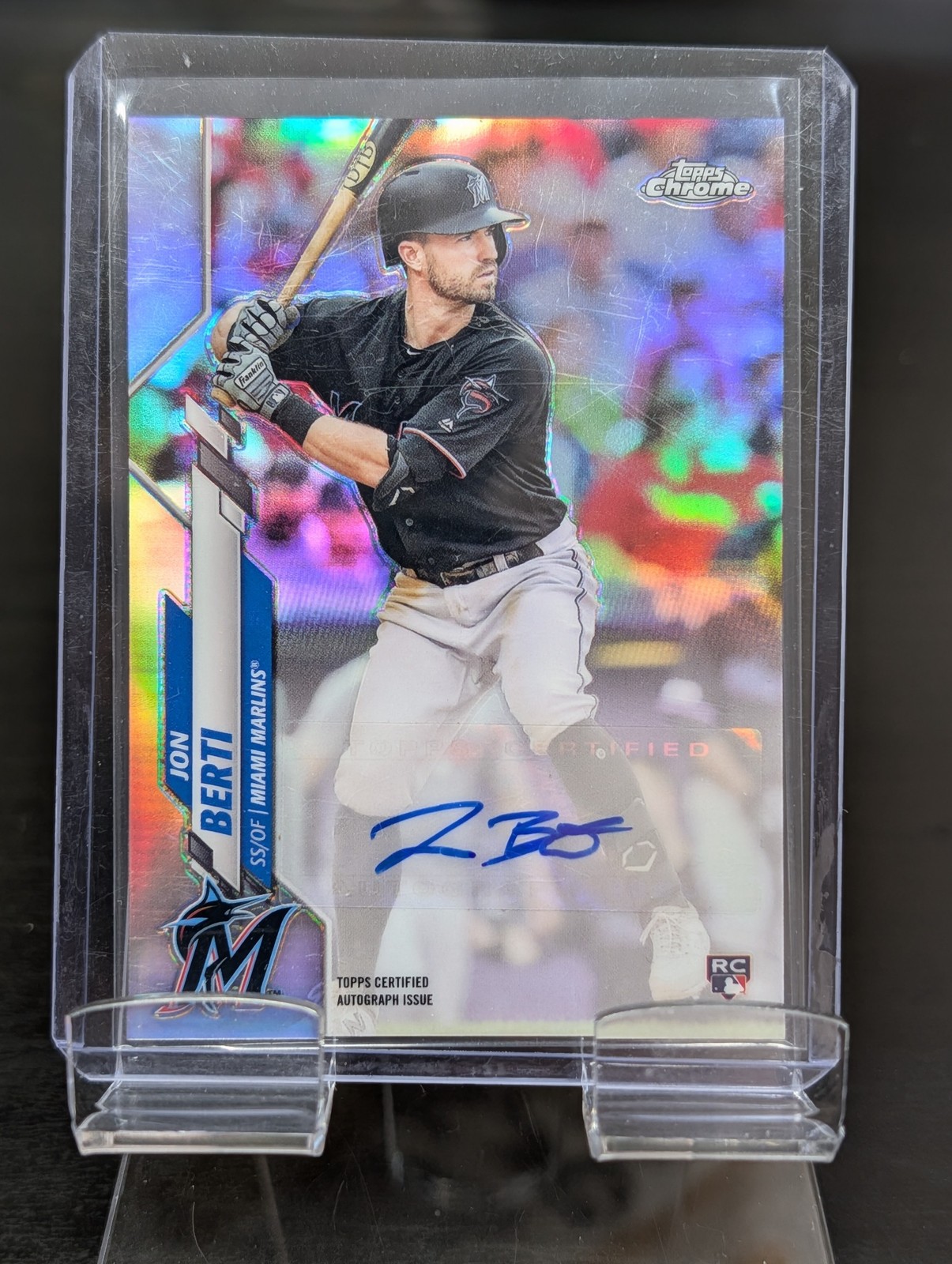 2020 Topps Chrome Update #USA-JB Jon Berti Autographs