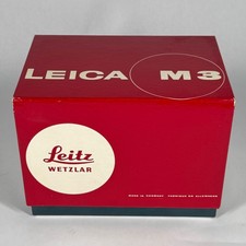 Leica M3 Rangefinder Camera red BOX ONLY Germany