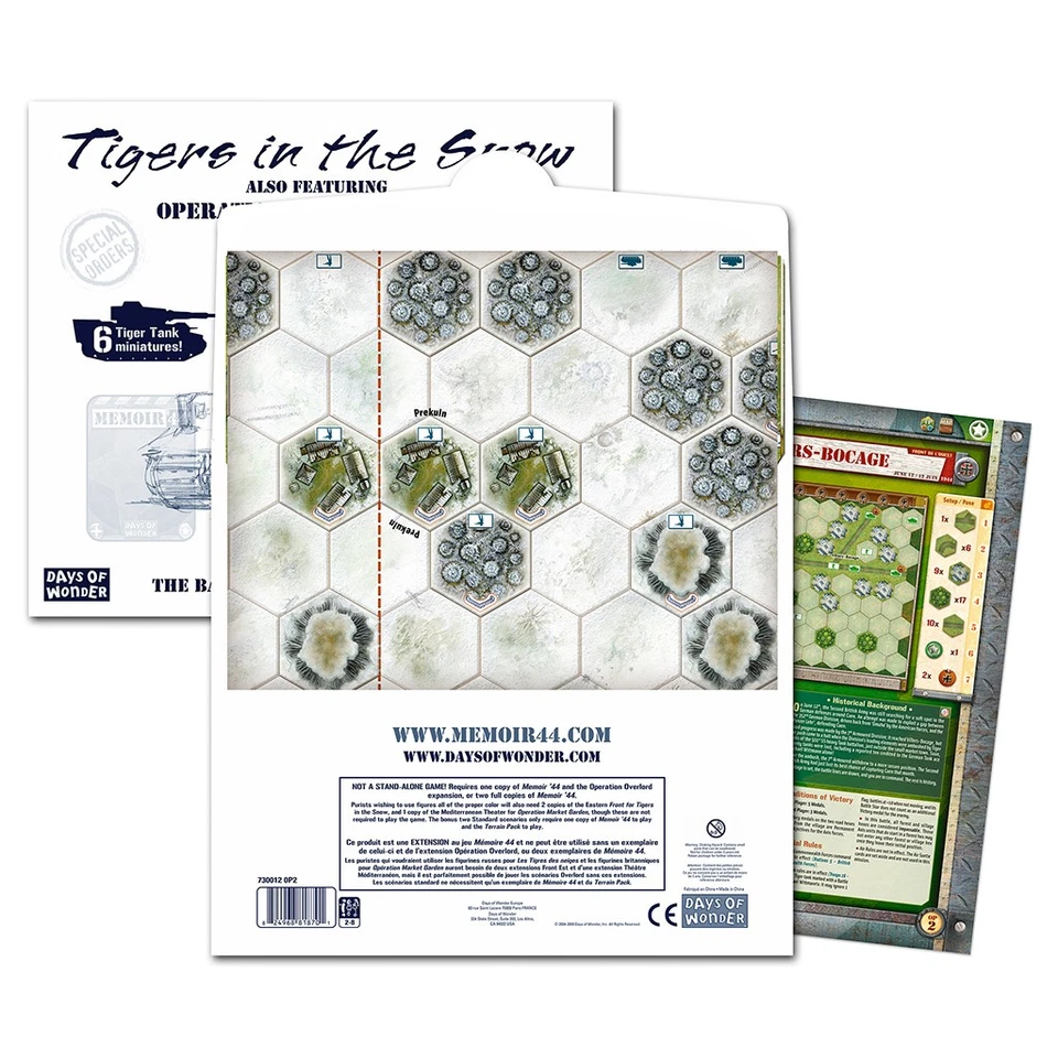 Days of Wonder Memoir 44 Tigers in the Snow Battle Map DOW 7312 - Image 3 of 4