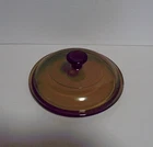 ✨VTG Pyrex Corning Vision V-1-C Amber Replacement Lid for 1.5 Liter Saucepan