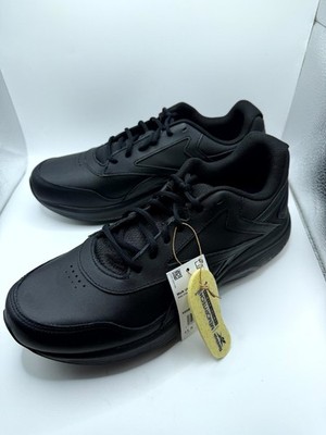 Reebok Walk Ultra 7 DMX Max 100000466 Mens 11.5 Black Leather Walking Shoes