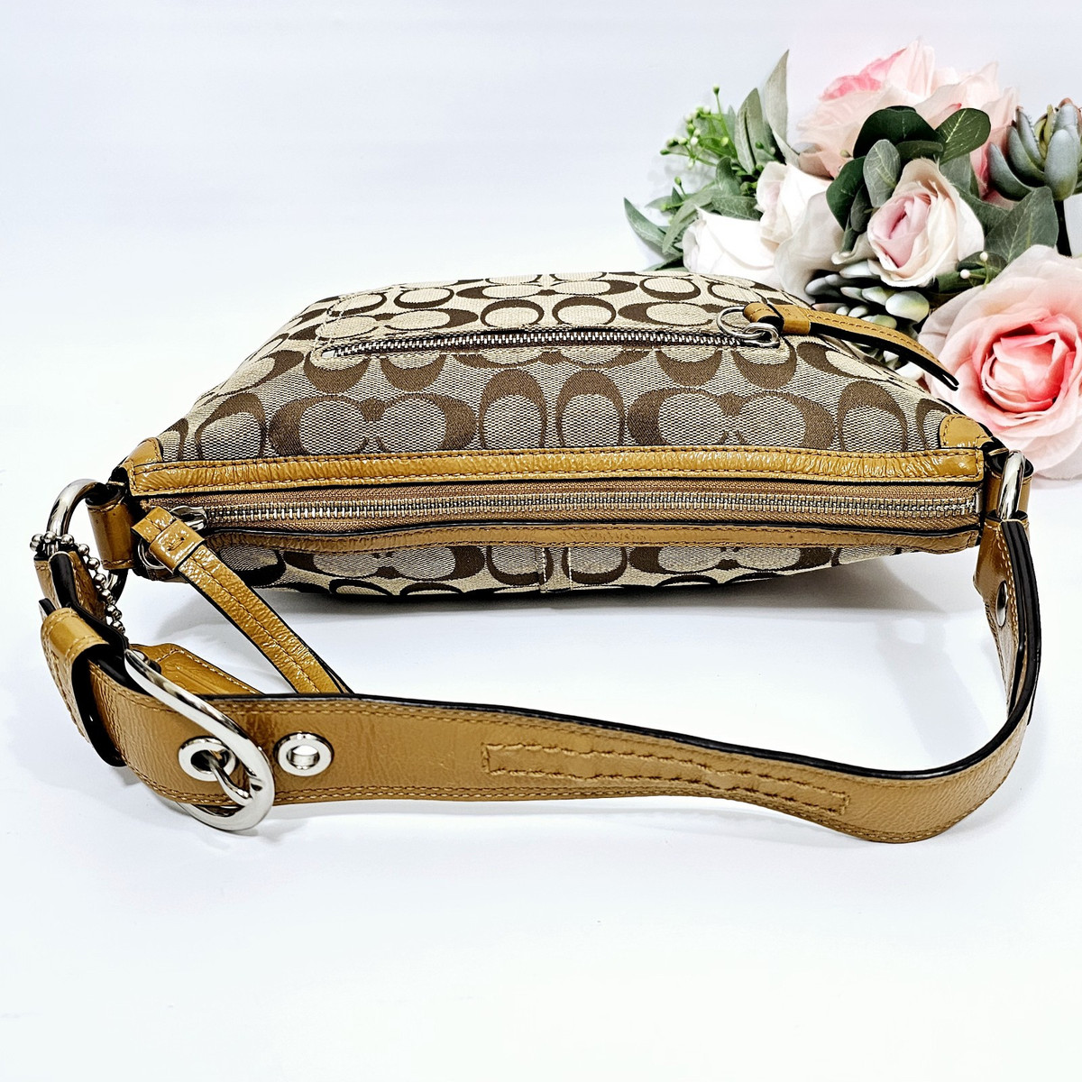 Coach Jacquard Half Moon Hobo Shoulder Bag F13114 for sale Coach Jacquard Half Moon Hobo Shoulder Bag F13114 for sale