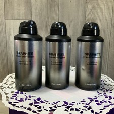 3 NEW BATH BODY WORKS GRAPHITE MEN'S COLLECTION BODY SPRAY MIST 3.7 OZ SAGE