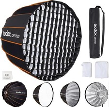 GODOX QR-P120 47.1"/120CM Parabolic Softbox Bowens Mount with Grid