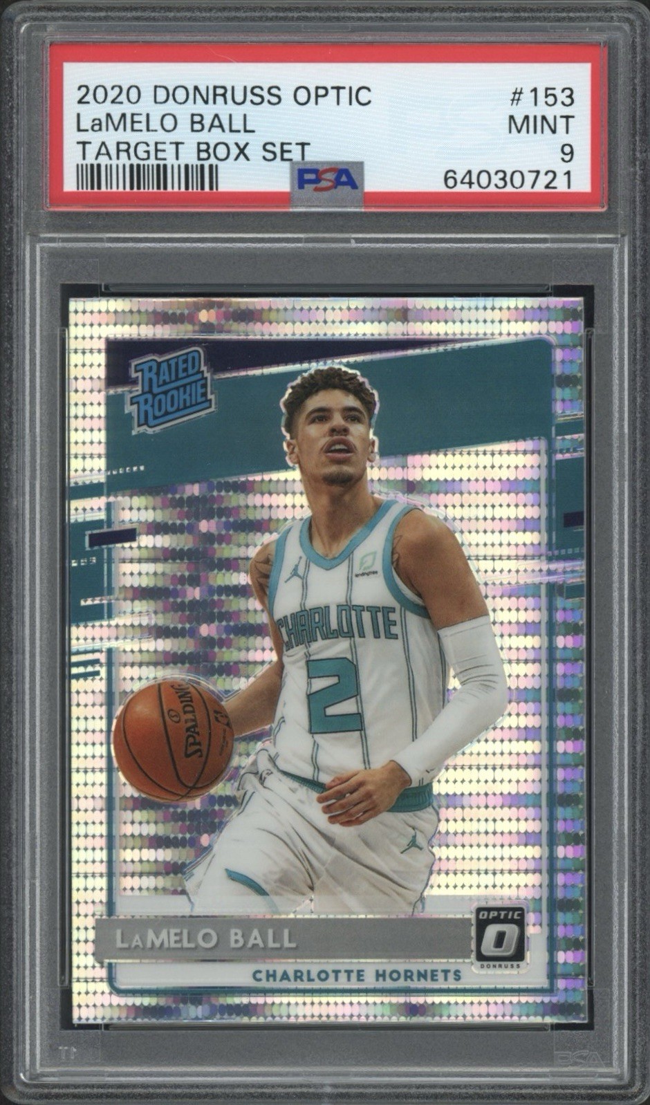 2020 Donruss Optic LaMelo Ball RC Target Box Set #153 PSA 9 Mint Hornets