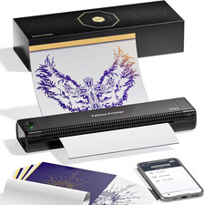 300DPI Tattoo Stencil Printer Machine, Wireless Bluetooth Thermal Tattoo Machine