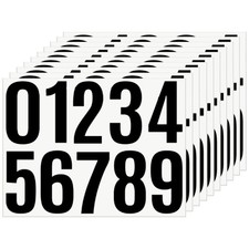 10 Sheets 100 Pcs Vinyl House Numbers for Mailbox, 4 inch Self-Adhesive Number