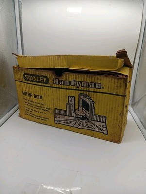 Vintage STANLEY HANDYMAN Model No. 19-114 MITRE Box Saw Quick Cut Bench Tool USA