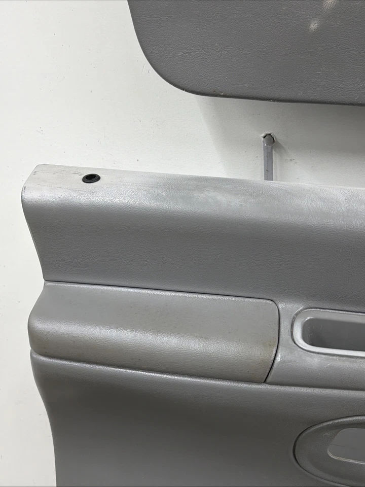 Par de paneles de puerta manuales gris E-150 E-250 E-350 99-08 Ford Econoline Van OEM Foto 3 de 4