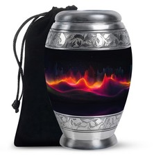 Abstract Large Cremains Urn For Ashes Adult Female 10 Inch