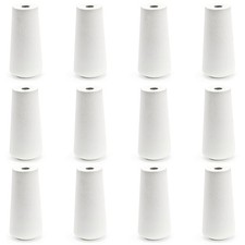 Blind Pull Cord Knobs White 12Pcs Wooden Tassel Pendant for Blinds or Knobs