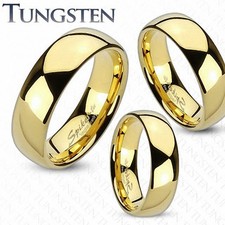 Traditional Wedding Ring In Gold Tungsten