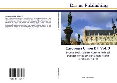 European Union Bill Vol. 3 Mark Anderson