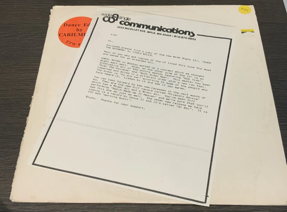 Viola Wills Rainbow Trilogy PROMO SINGLE Vinyl Record EX / VG With Intro Sheet - Imagem 3 de 4