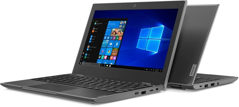 Lenovo 100e Gen 2 11.6” Laptop Computer Intel 4GB RAM 64GB SSD Windows 11 Pro PC - Image 2 of 4